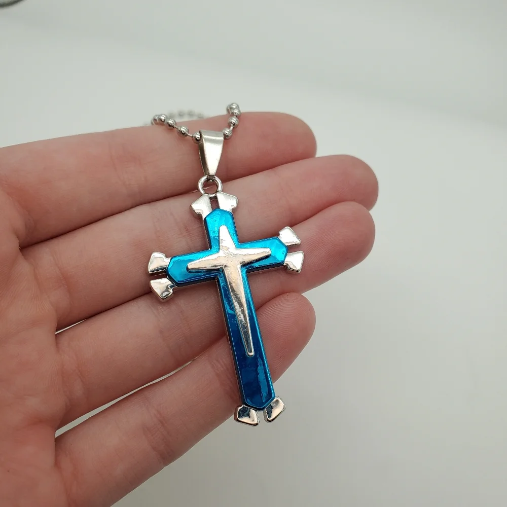 Stainless steel cross necklaces